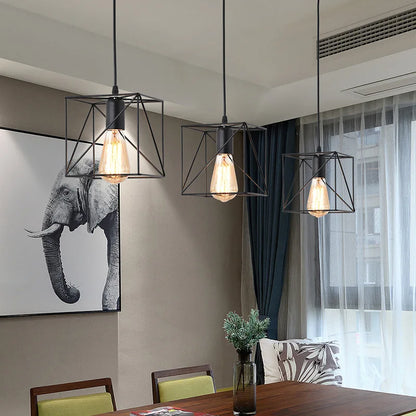 Industrial  Black LED Pendant Light