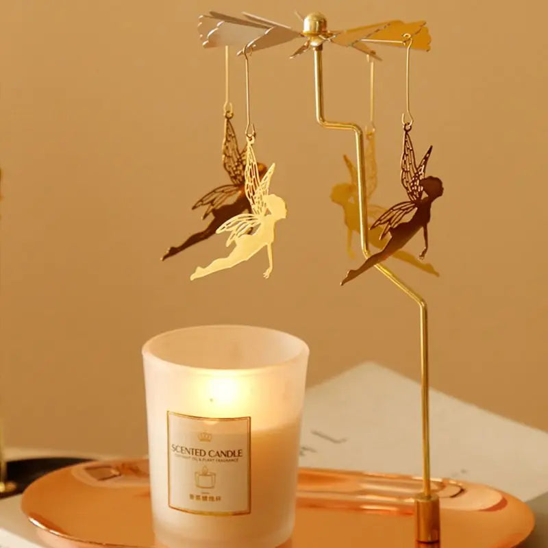 Romantic Spinning Candlestick Candle Holder