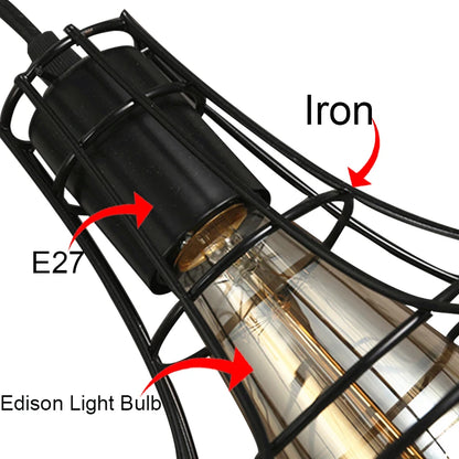 Industrial  Black LED Pendant Light