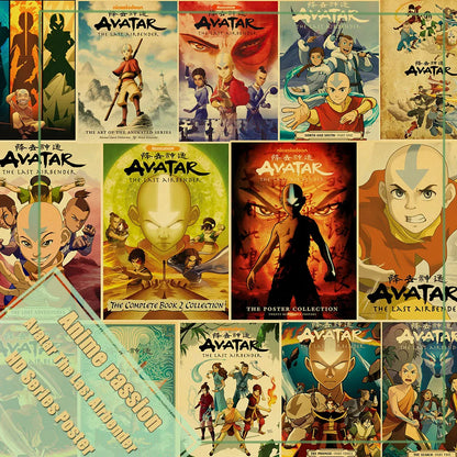 Aang's Epic Vintage Battle Poster