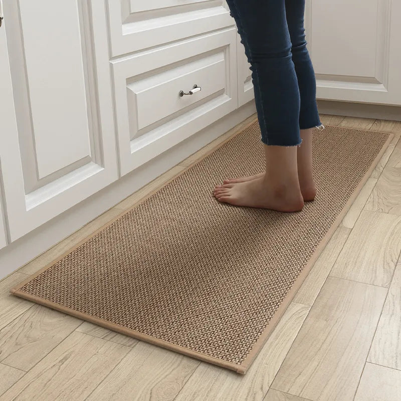 Anti-Slip Linen Kitchen Mat