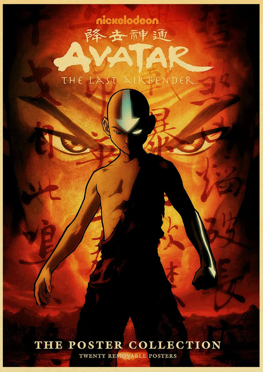 Aang's Epic Vintage Battle Poster