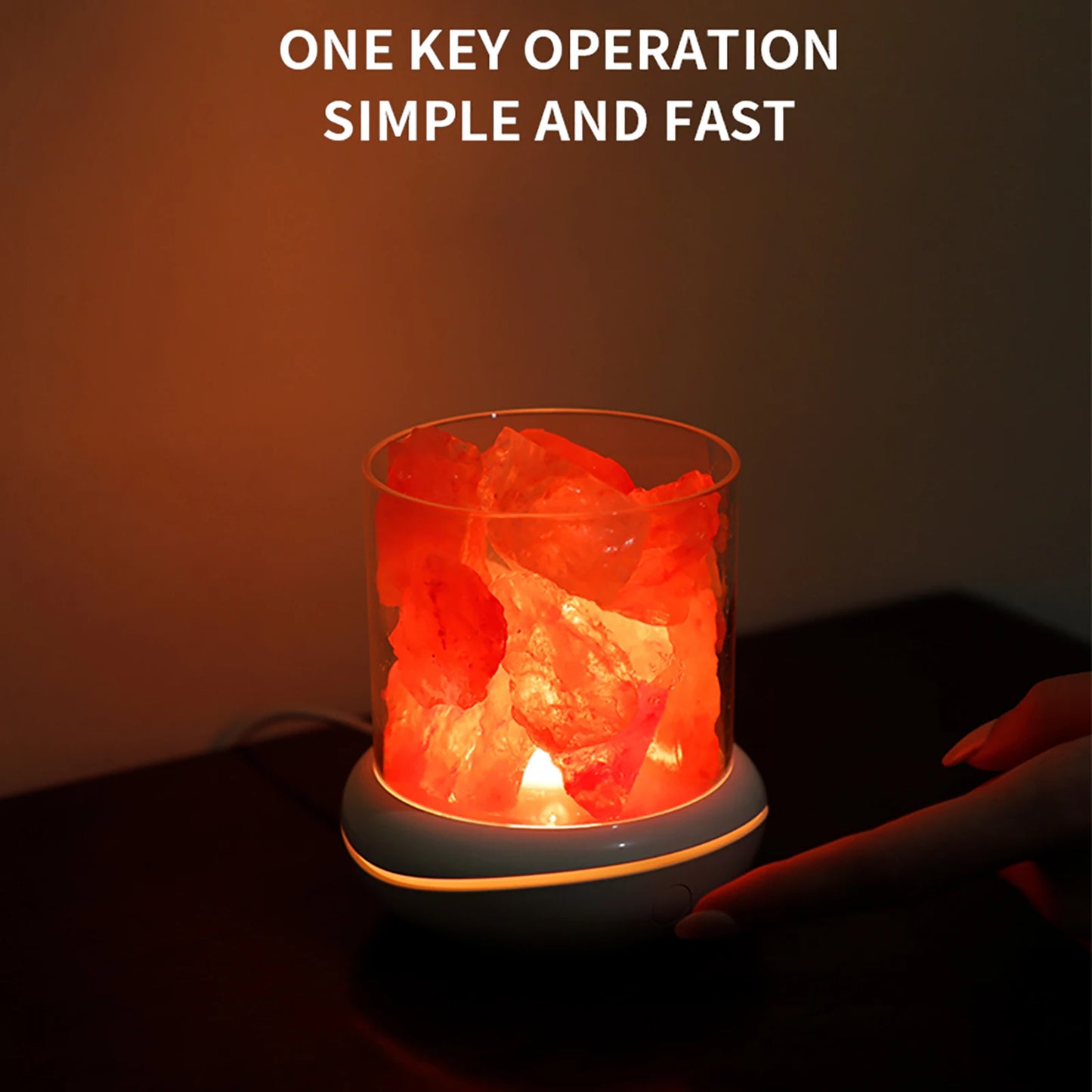 Natural Crystal Night Light Lamp