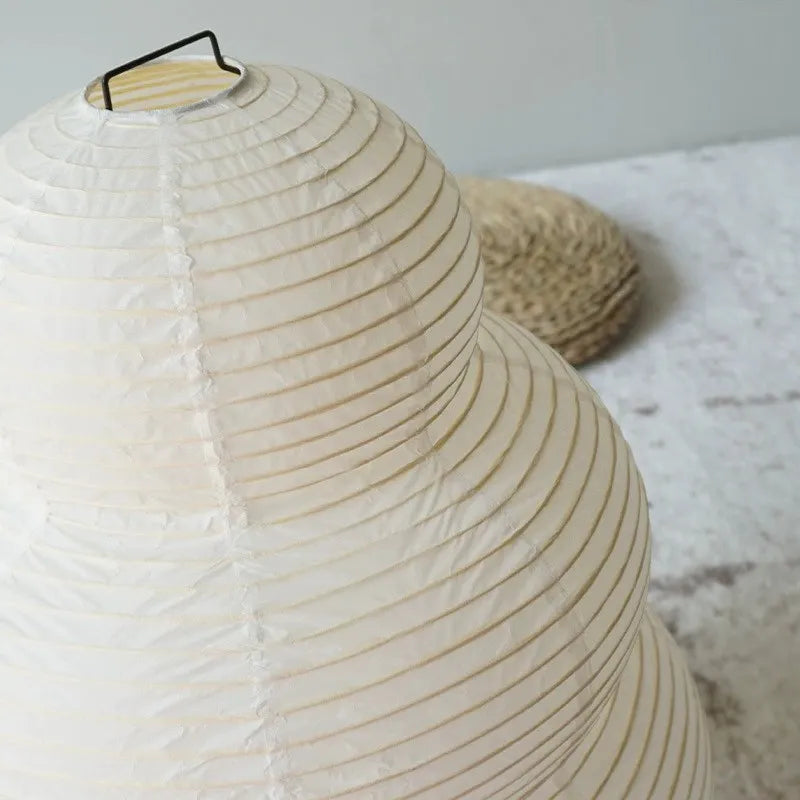 Wabi-Sabi White Rice Paper Lamp