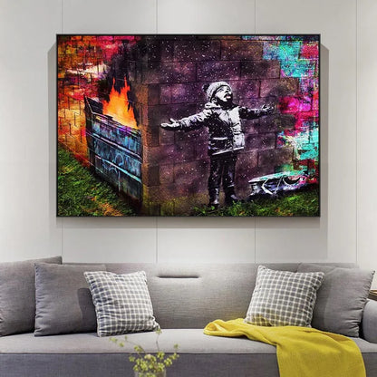 Banksy Balloon Girl Canvas Art