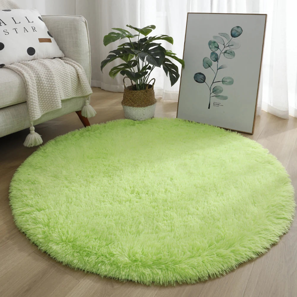 Large Shaggy Anti-Slip Solid Rug