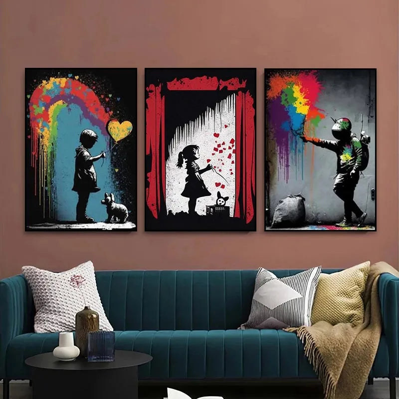 Banksy Balloon Girl Canvas Art