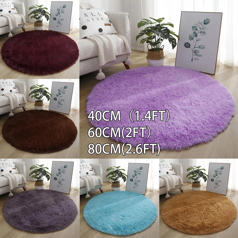 Large Shaggy Anti-Slip Solid Rug