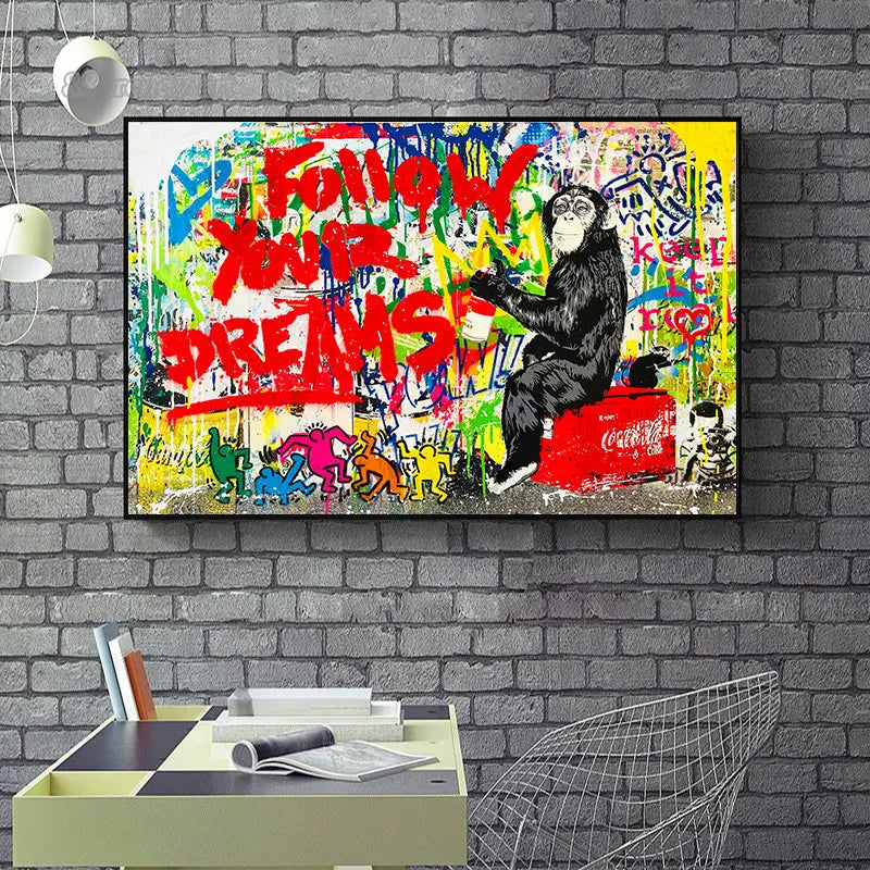 Banksy Street Wall Art Posters