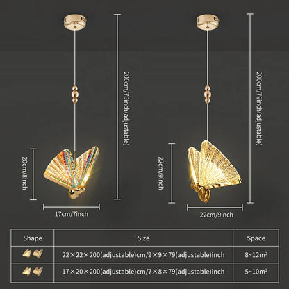 Butterfly Led Pendant Lights