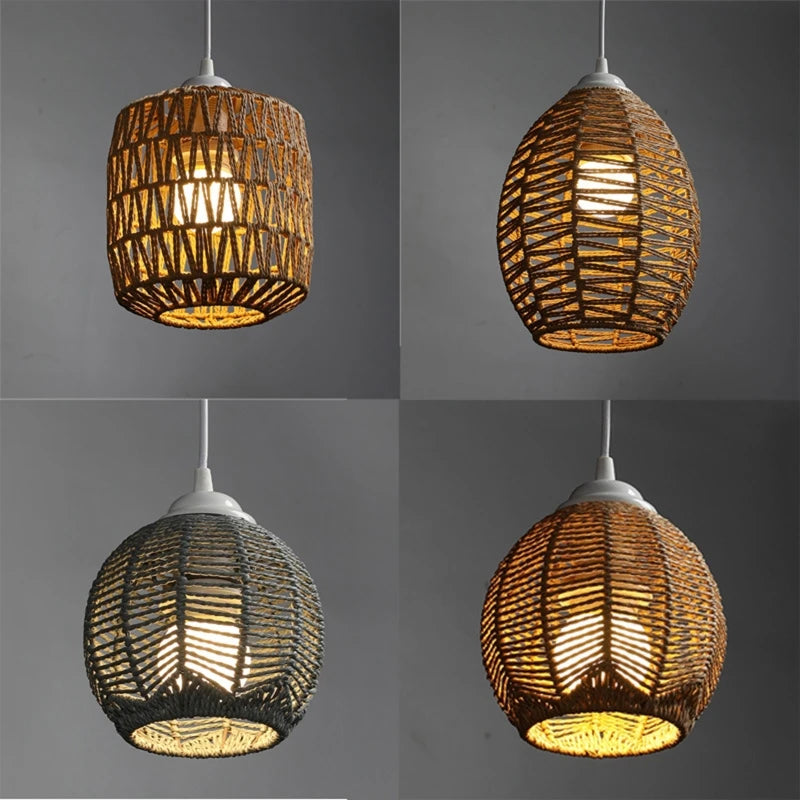 Handmade Rope Weave Pendant Lamp