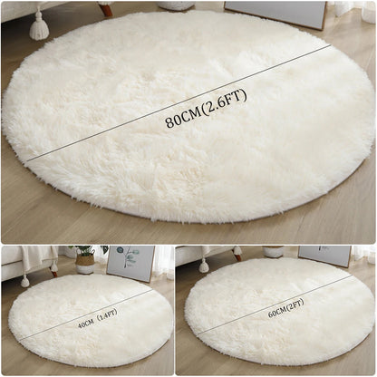 Large Shaggy Anti-Slip Solid Rug