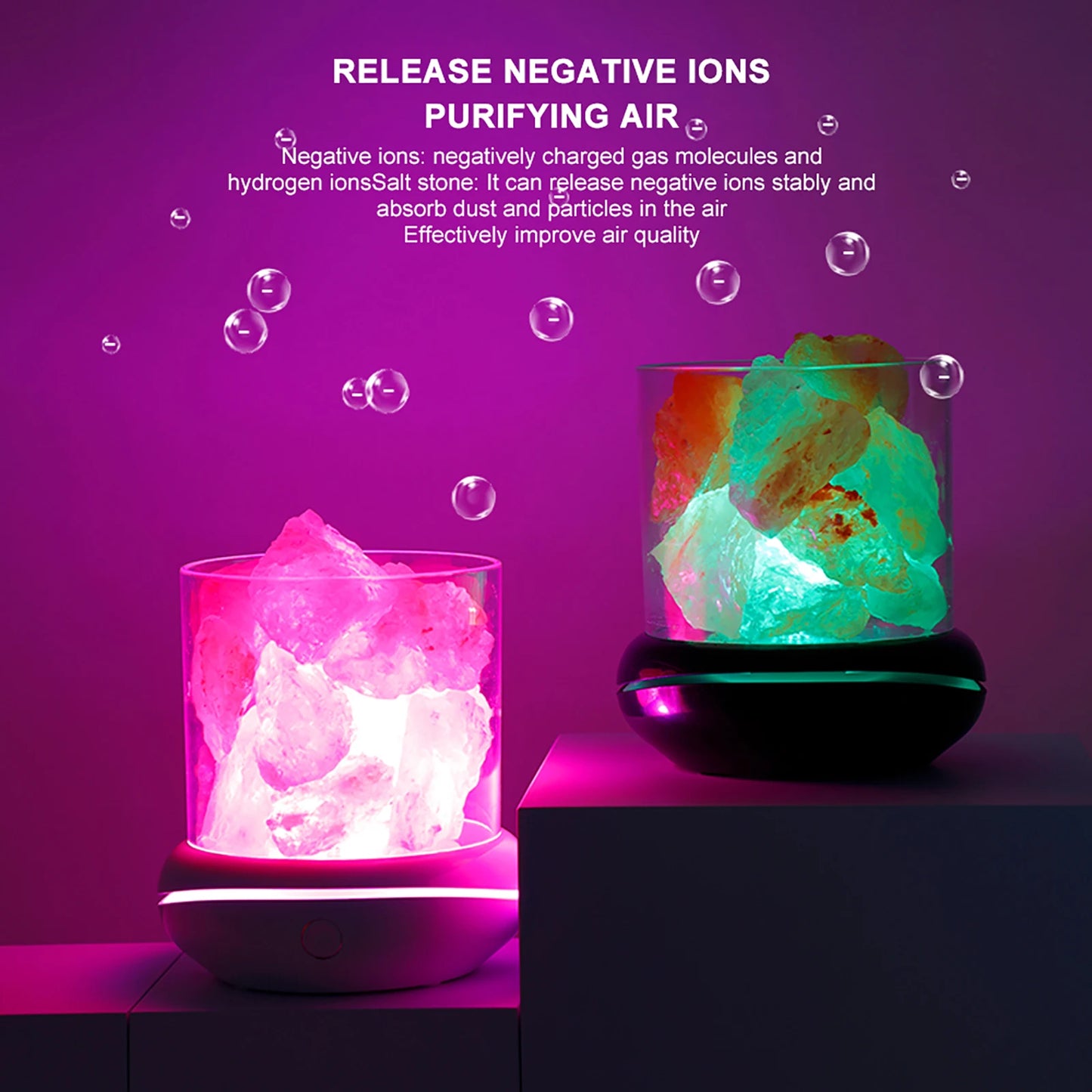 Natural Crystal Night Light Lamp